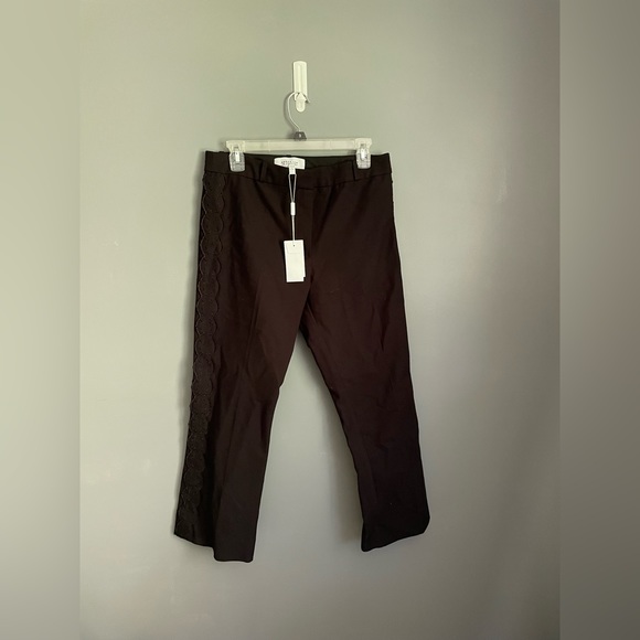 10 Crosby Derek Lam Embrodiery Detail Pants Womens Size 8 NWT - Picture 4 of 7